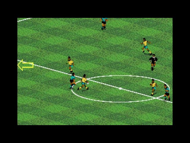 FIFA International Soccer (1993) Brazil vs Argentina (Genesis/Megadrive)