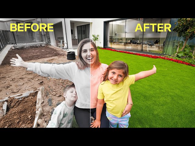 Surprising My Family with their Dream Backyard!