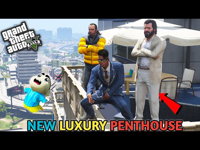 GTA 5: Franklin Ki Family Ko Mila Government Se LUXURY PENTHOUSE 🧿 President Shinchan❣️ PSS Gamer