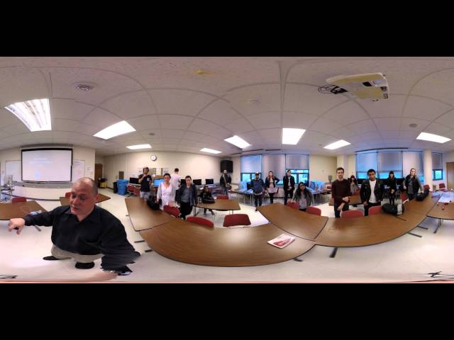 360-degree video classroom demo