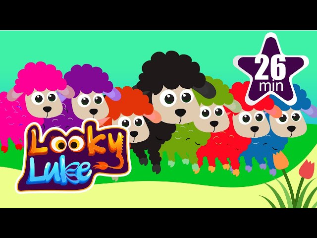 Baa Baa Black Sheep + More Cartoon for Kids Looky Luke