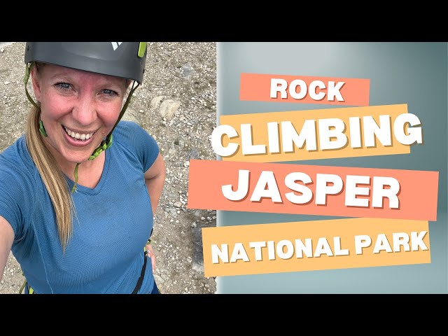 Rockclimbing in Jasper National Park, Canada