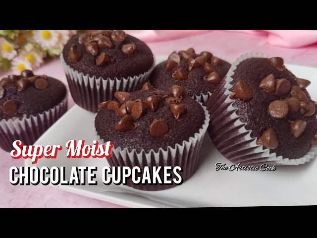 Chocolate Cupcakes Recipe | Super Moist Easy Cupcake Recipe | How to Make Chocolate Cupcakes