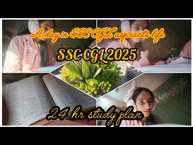 SSC CGL 2025 STUDY VLOG 💯✌🏻📖⏰|   | Study hours with me✌24 hr study vlog #studyvlog #pragatishukla116