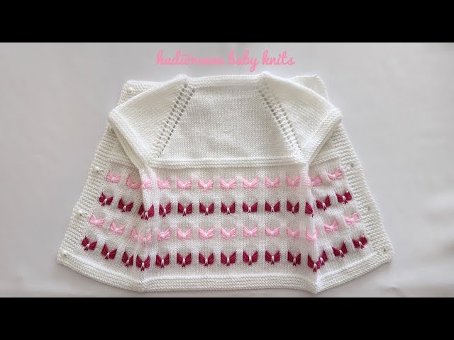 1 BABY VEST MAKING STARTING FROM THE COLLAR WITH 1 BALL, EASY BABY VEST