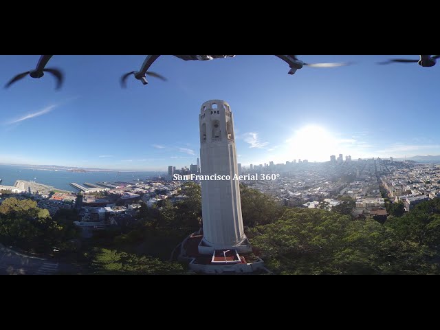 San Francisco Aerial 360° (5.7K, 2880s)