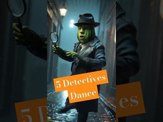 5 Dancing Detectives Reimagined as Vegetables! 🕵️‍♂️🥦🕺