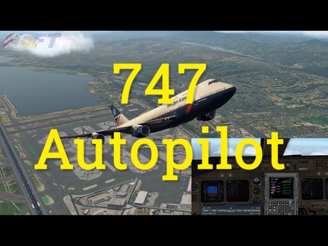 X Plane  | Default 747 Autopilot Tutorial - FMC, takeoff, step climb, direct-to