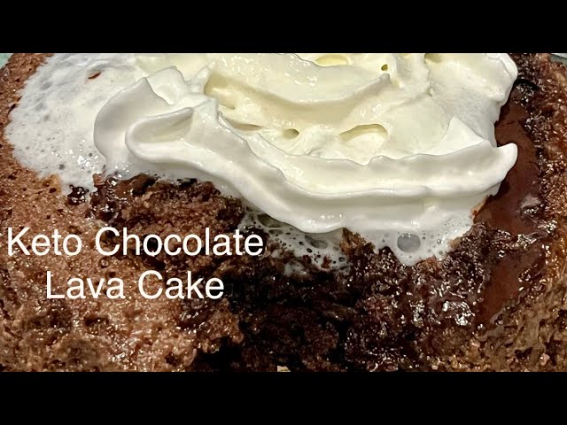 Keto/Low Carb Chocolate Lava Cake