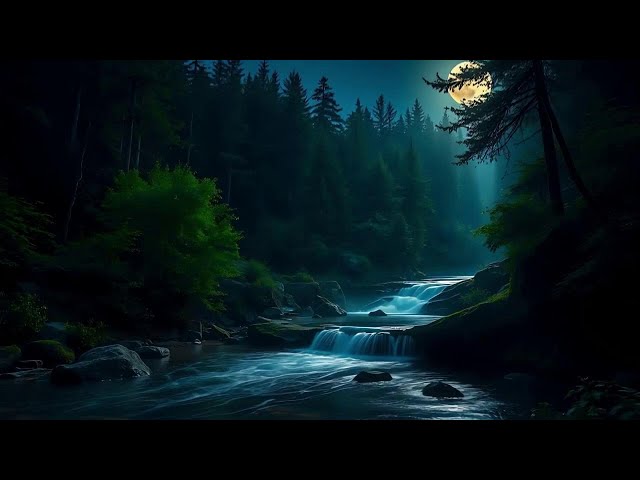 Soothing Mountain Stream & Calm River Flow Forest Sounds