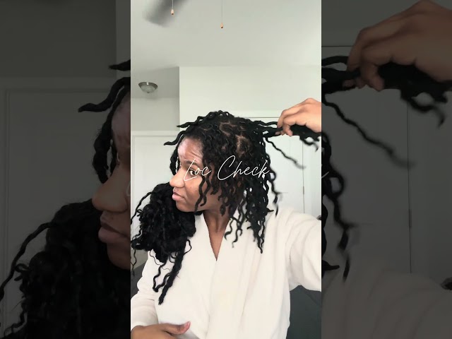 Loc journey update| loc length check| taking down my Marley twist #locjourney #locroutine #4chair