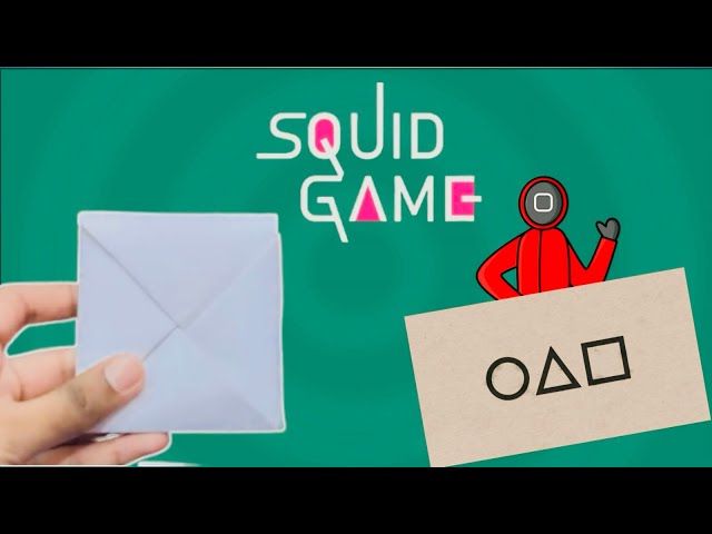 Squid Game Ddakji DIY Fold Flip Win | Ddakji tutorial | DIY Ddakji | Squid Game Card Flip |