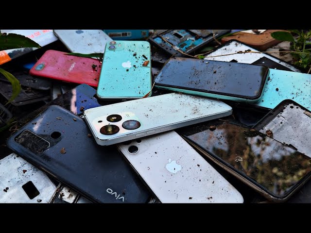 Lucky Day! Found many broken iPhones in the garbage dump! - Restoring iPhone 11and Tecno spark 10pro