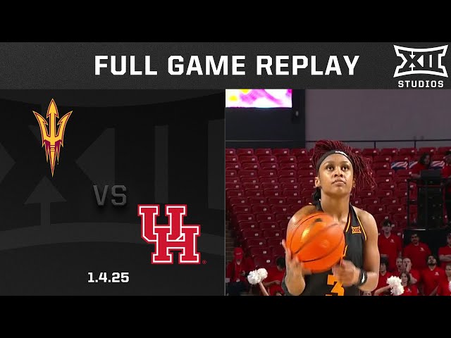 Arizona State vs. Houston (1.4.25) Full Game Replay | 2024-25 Big 12 Women's Basketball