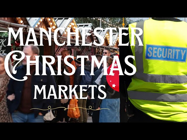 IT ALL KICKED OFF AT MANCHESTER CHRISTMAS MARKET