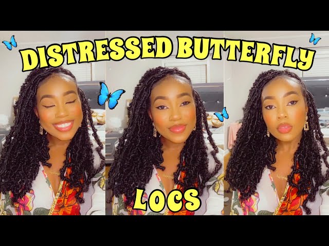 BUTTERFLY LOCS TUTORIAL🦋 #DISTRESSEDLOCS | BEGINNER FRIENDLY