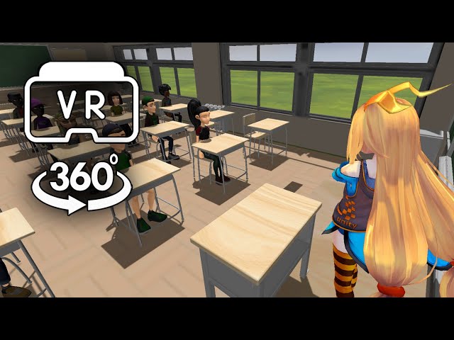 4K VR 360 Video Anime Japanese School  UnityChan