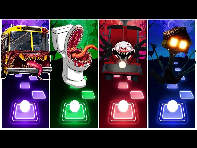 BUS EATER 🆚 EXTRA SLIDE 🆚 SKIBIDI TOILET 🆚 HOUSE HEAD 🆚 ODDBODS | Tiles Hop EDM Rush!