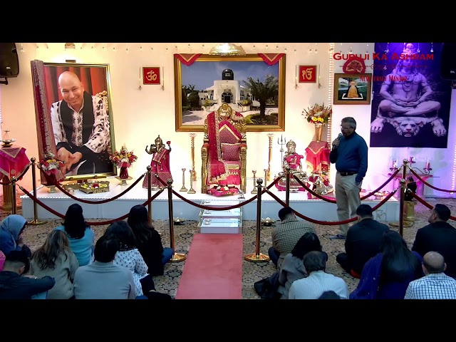 Satsang By Dhavan Uncle - Guruji Ka Ashram - New Jersey - USA - Somerset Temple