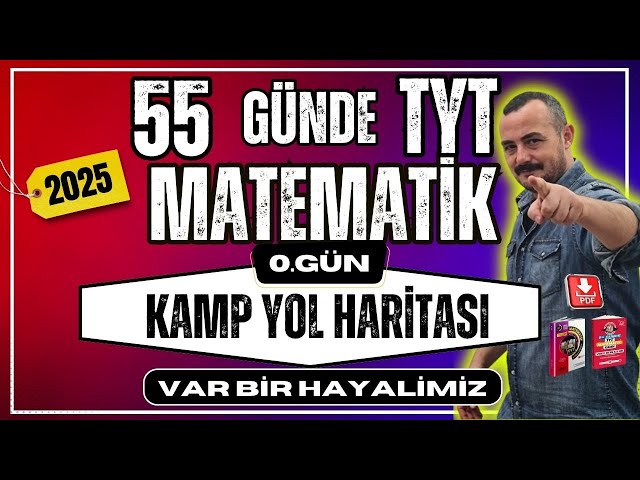 55 Günde TYT Matematik Kampı | 0. Gün | Yol Haritamız | Konu Anlatımı 2025