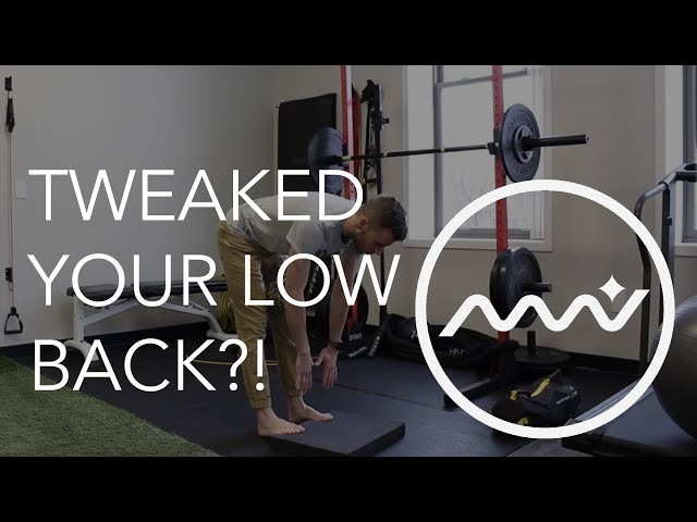 Tweaked Your Low Back?! / Lumbar Spasm Exercise