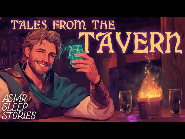 Fall Asleep to Cozy Tavern Tales | Fantasy ASMR Bedtime Stories | Rain Sounds & Ambience