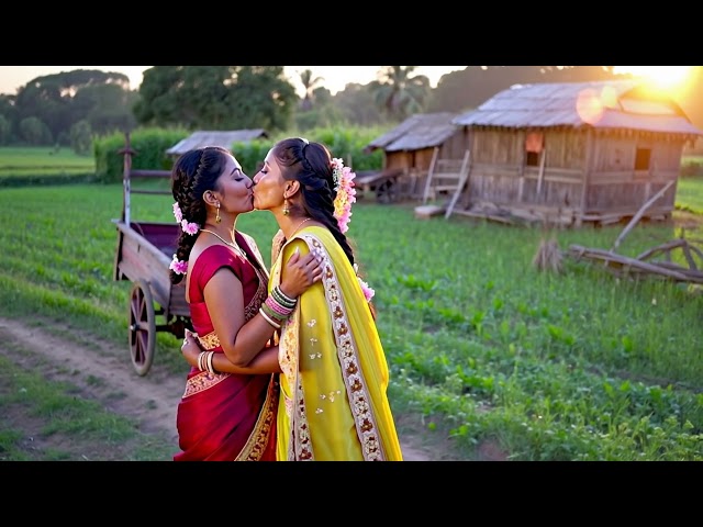 indian woman lesbian kissing