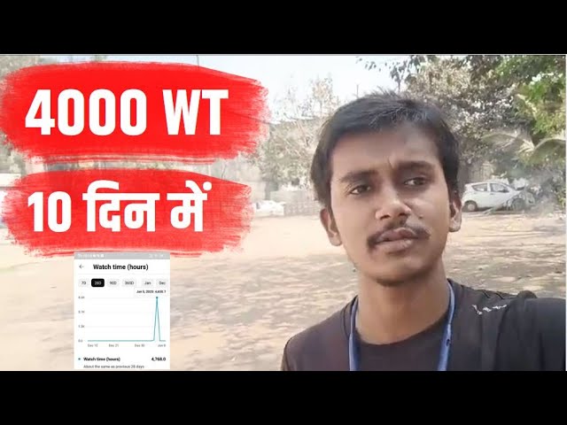 watch time kaise badhaye | how to complete 4000 hours watch time | watch time kaise complete kare