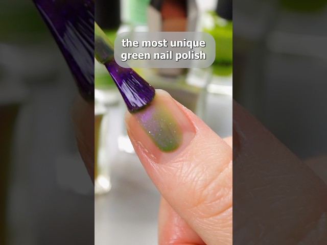 💚 is this the weirdest green nail polish of the year? 👩‍🔬#nailpolish