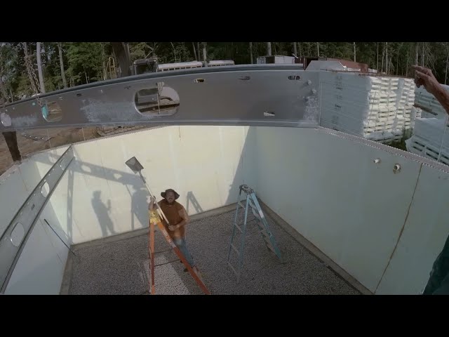 Super Floor Suspended Concrete System Installation : ICF Mansion Gets A Floor Day 1