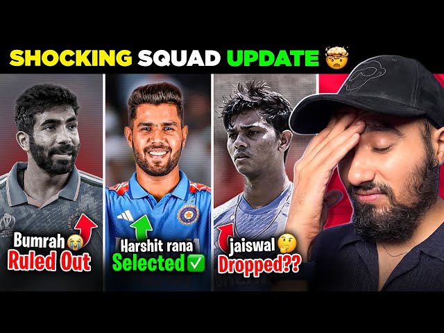 WTF?! Bumrah, Jaiswal OUT 🙄 - Harshit Rana IN 😒 | IND Champions Trophy 2025 Squad