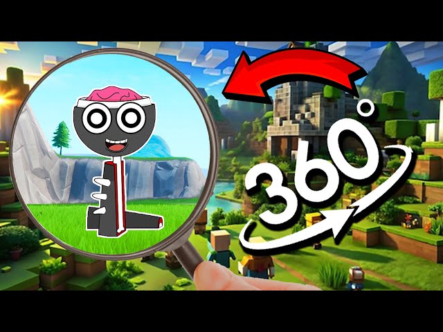 Find Grey Scary - Incredibox Sprunki - Finding Challenge 360º VR Video