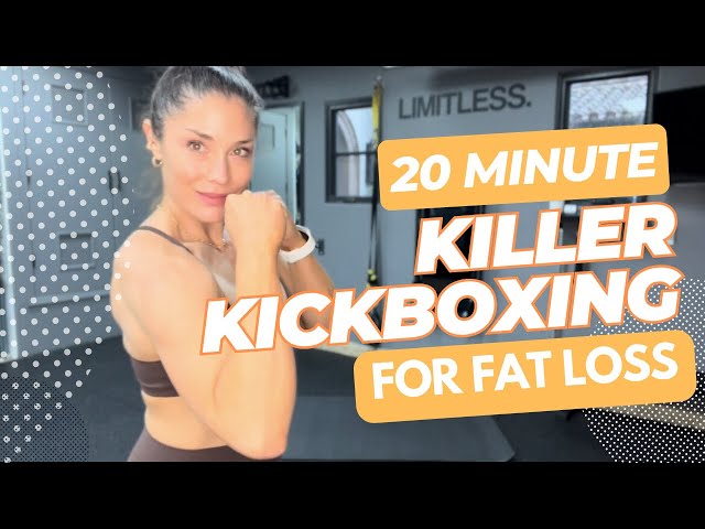 Lose Weight with this 20 Minute Kickboxing Cardio Workout - Full Body 🔥