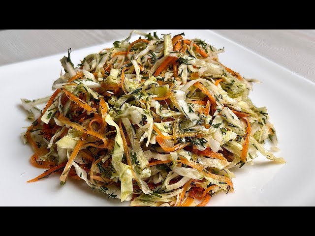 I eat this cabbage salad for dinner every day and lose belly fat fast!