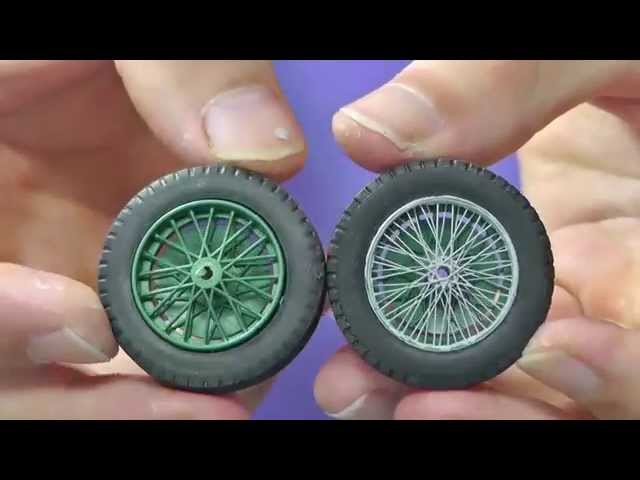 How to make a metal-tension spoke wheel - Great Guide Plastic Models