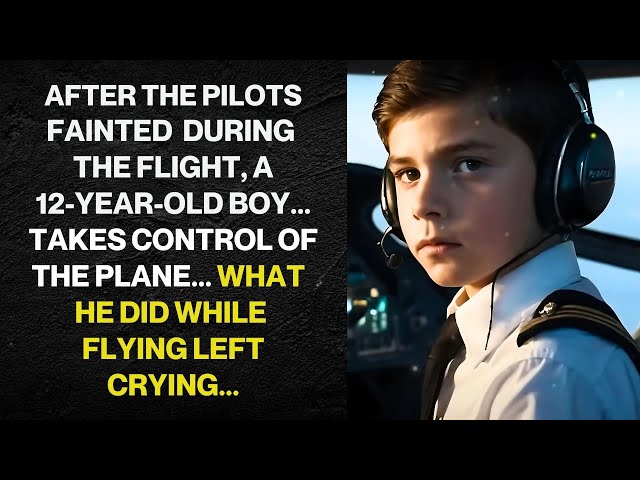 AFTER THE PILOTS FAINTED DURING THE FLIGHT, A 12 YEAR OLD BOY TAKES CONTROL OF THE PLANE