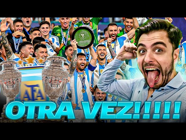 ARGENTINA BI CAMPEÓN DE AMÉRICA!!! 🇦🇷🏆🏆🇦🇷 | REACCIÓN EMOCIONANTE ❤️‍🔥