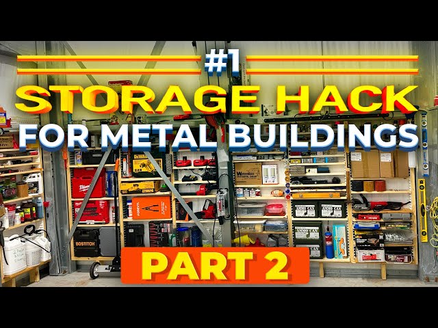 Unlock Your Space: EZStudRack's Ultimate Metal Building Storage Solution - Part 2