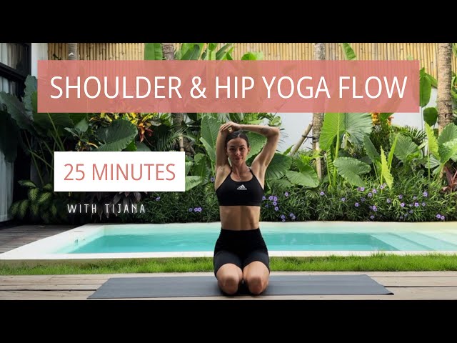 25 MIN FLUID STRESS RELIEF YOGA FLOW | Shoulder & Hip | Stretch | All Level | Feel Present