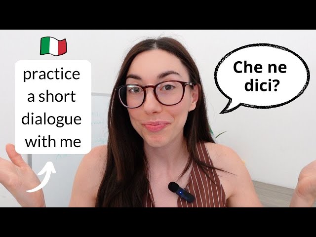 Italian language dialogue practice B1-B2 intermediate (🇮🇹 audio, subs)