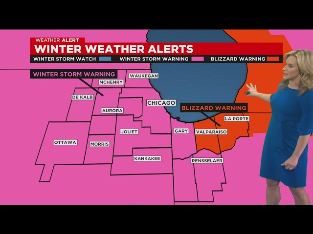 Chicago Weather Alert: Winter storm warning; blizzard-like conditions