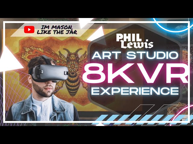 8K 180 VR Immersion in Phil Lewis's Art Gallery #shorts