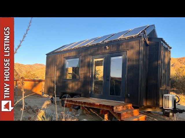 Enough Power To Live Off Grid Indefinitely || Tiny House For Sale Full Tour