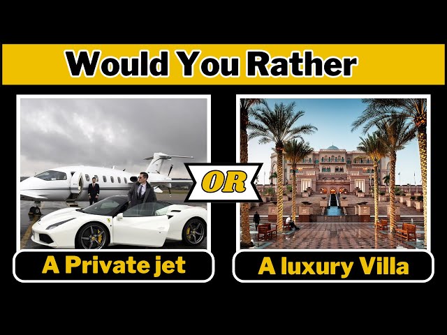 Would You Rather Luxury Edition || Brain Break