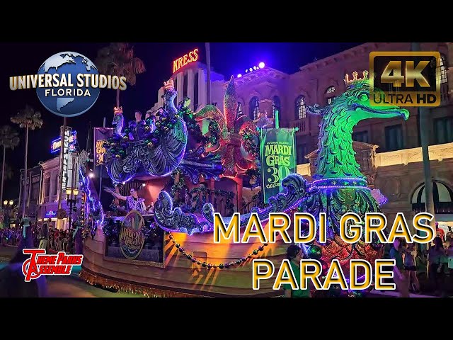 Mardi Gras Parade at Universal Studios Orlando Florida 4K - Feb 2025