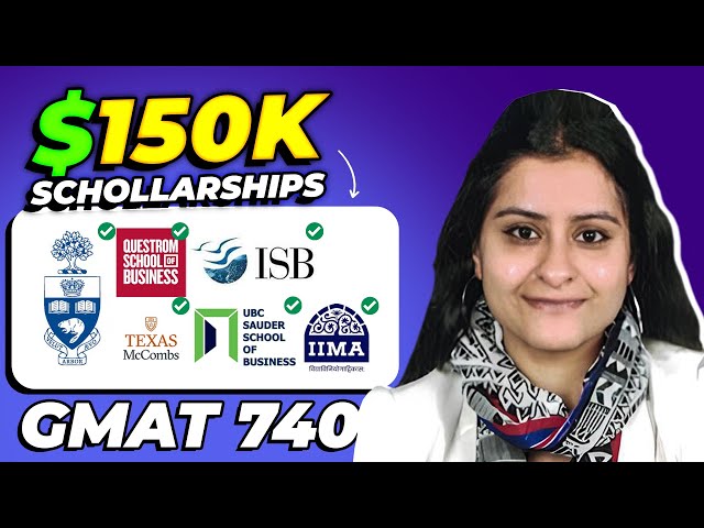 $150K Scholarships! Accepted to 6 Top BSchools with GMAT 740; ISB MBA Journey ft. Tavishi