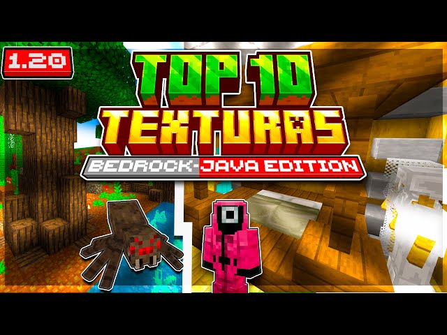 ☝️ 10 TEXTURAS para MINECRAFT BEDROCK Y JAVA❗| PAQUETE DE TEXTURAS 1.20, 1.20.12