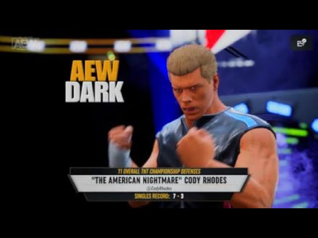 AEW DARK CODY RHODES AND DUSTIN RHODES HAVE A EMOTIONAL STARE DOWN!!!!!!!!!