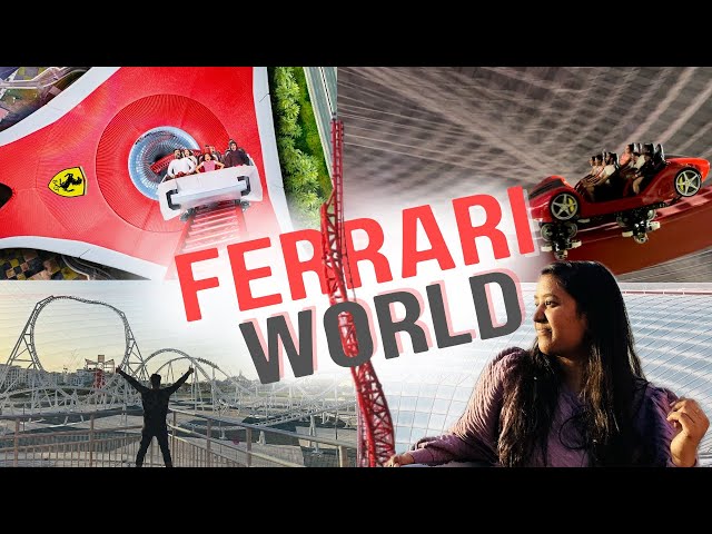 Ferrari World Thrills: Fastest Roller Coaster & Ferrari Factory Tour | Abu Dhabi Trip Day 2