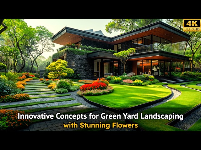 Architectural Designs for Green Yard Spaces with Exquisite Blossoms | Green Yard Landscapes